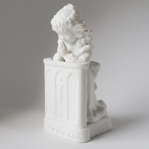 Dept 56 Silhouette Treasures "I Believe" Girl Bisque Figurine First Communion